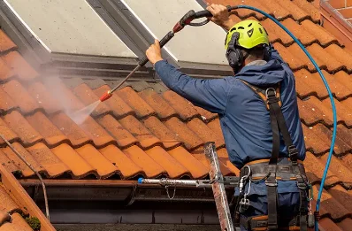 Démoussage et hydrofuge de toiture à Maison-des-Champs